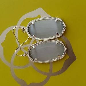 Kendra Scott Elle Drops Gold Slate Gray